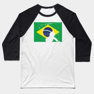 Brazilian Flag - BJJ Baseball T-Shirt